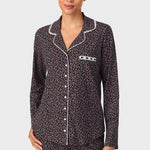 Midnight Floral Classic Cotton Knit Notch Pajama 90036-075