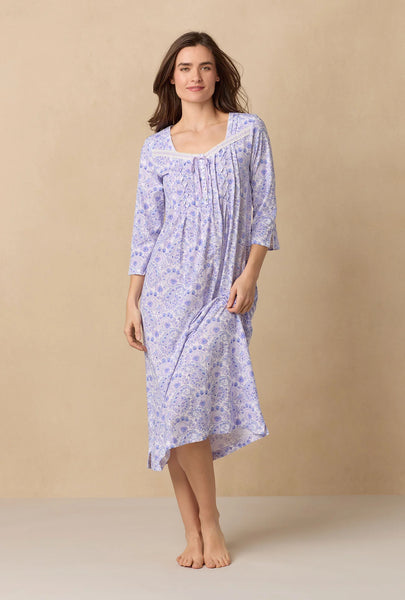 Purple Paisley Cotton Ballet Nightgown 62678-520