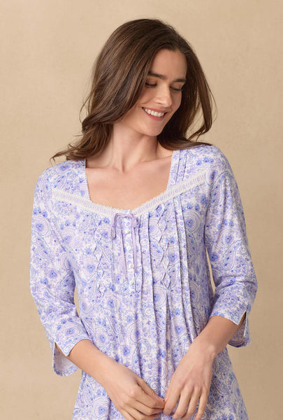 Purple Paisley Cotton Ballet Nightgown 62678-520