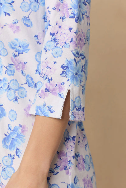 Purple Hydrangea Cotton Ballet Nightgown 62678-168