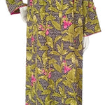 Women's 5cm Long Button Front Cotton Dress 1803
