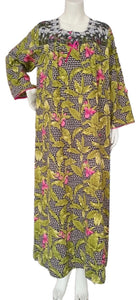 Women's 5cm Long Button Front Cotton Dress 1803