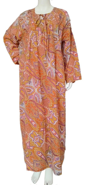 Women's cotton dress with front tie 1815