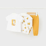 Mayoral Baby Boy 3 Piece T-Shirt Tracksuit, Sweetcorn 14-1816-20