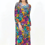 Women's 5cm Long Button Front Cotton Dress 1817