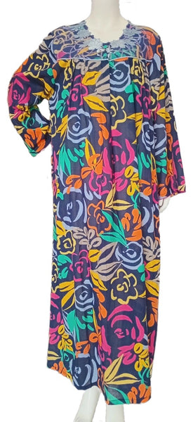 Women's 5cm Long Button Front Cotton Dress 1817