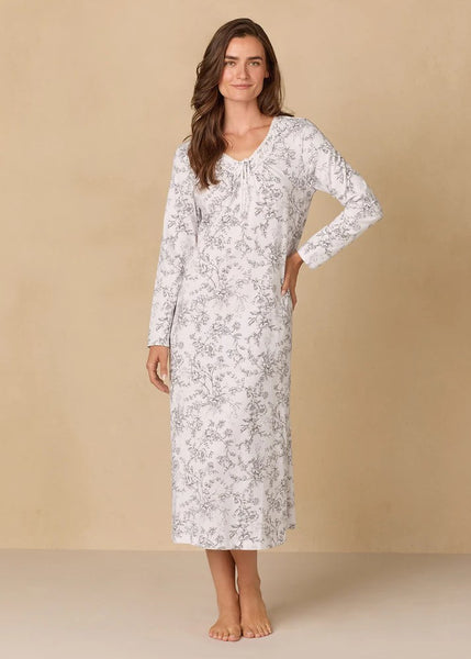 Grey Toile Cotton Ballet Nightgown 82679-101