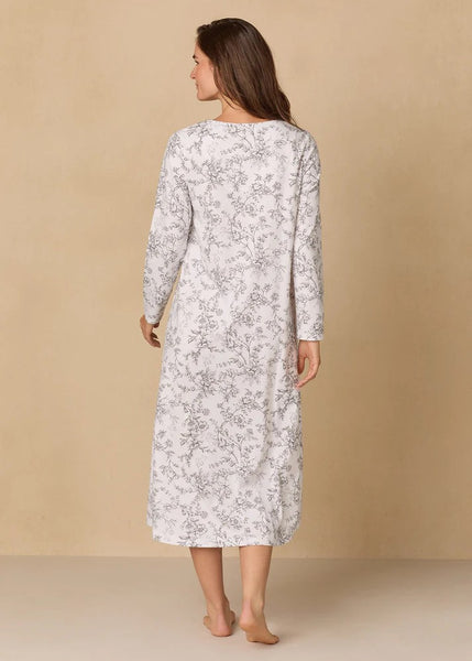 Grey Toile Cotton Ballet Nightgown 82679-101