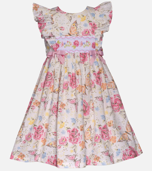 BRANDI BUTTERFLY SMOCKED DRESS R5-12049