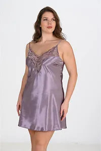 Large Size Lilac Nightgown 2101