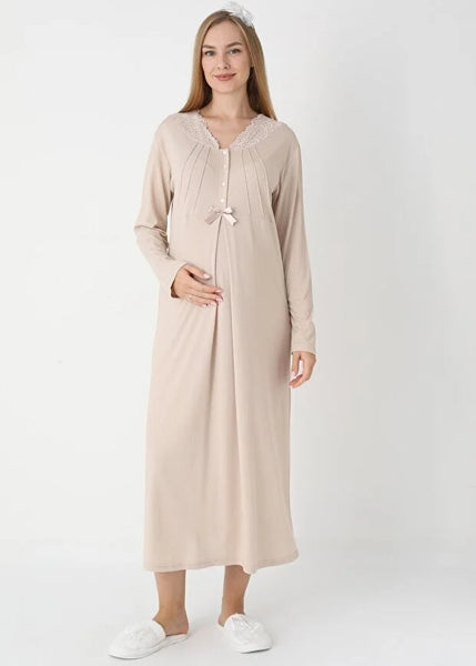 Maternity Nightgown and Dressing Gown 25-2305-