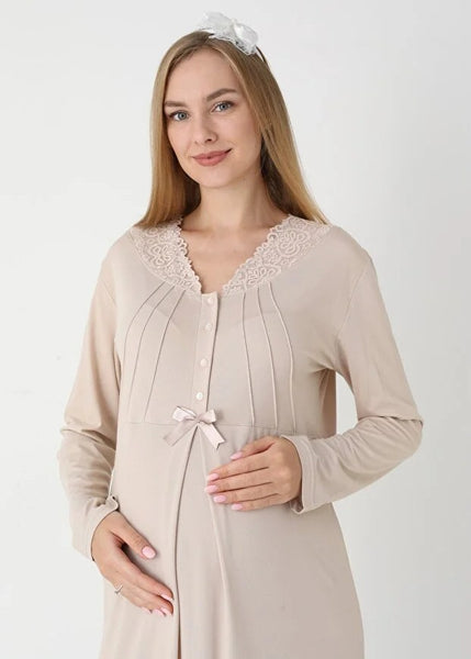 Maternity Nightgown and Dressing Gown 25-2305-
