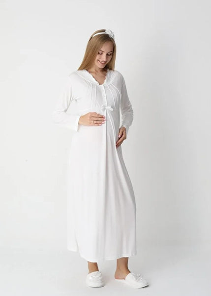 Maternity Nightgown and Dressing Gown 25-2305