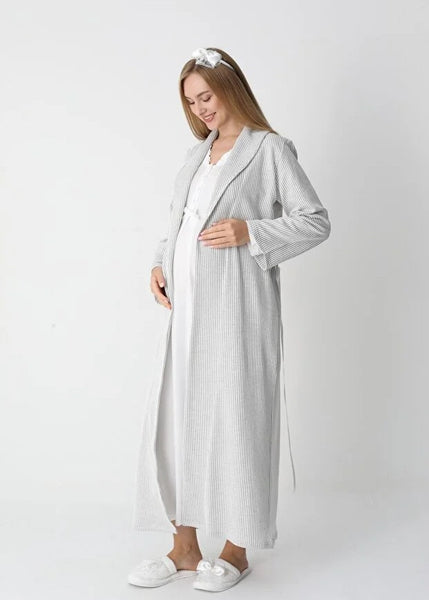 Maternity Nightgown and Dressing Gown 25-2305