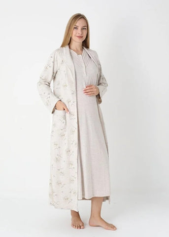 Maternity Nightgown and Dressing Gown 25-2310