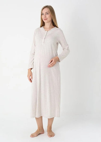 Maternity Nightgown and Dressing Gown 25-2310