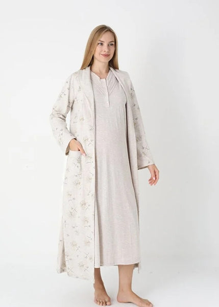 Maternity Nightgown and Dressing Gown 25-2310