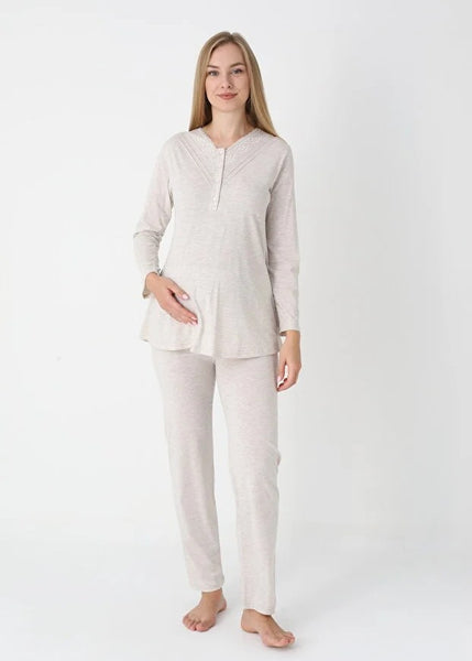 Women's 3-Piece Winter Pajama Set with Mink 25-2452