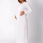 Maternity Sleepwear Set, 2 Pieces, Jacquard Bow Pattern - Sticky Cotton Fabric 25-2311