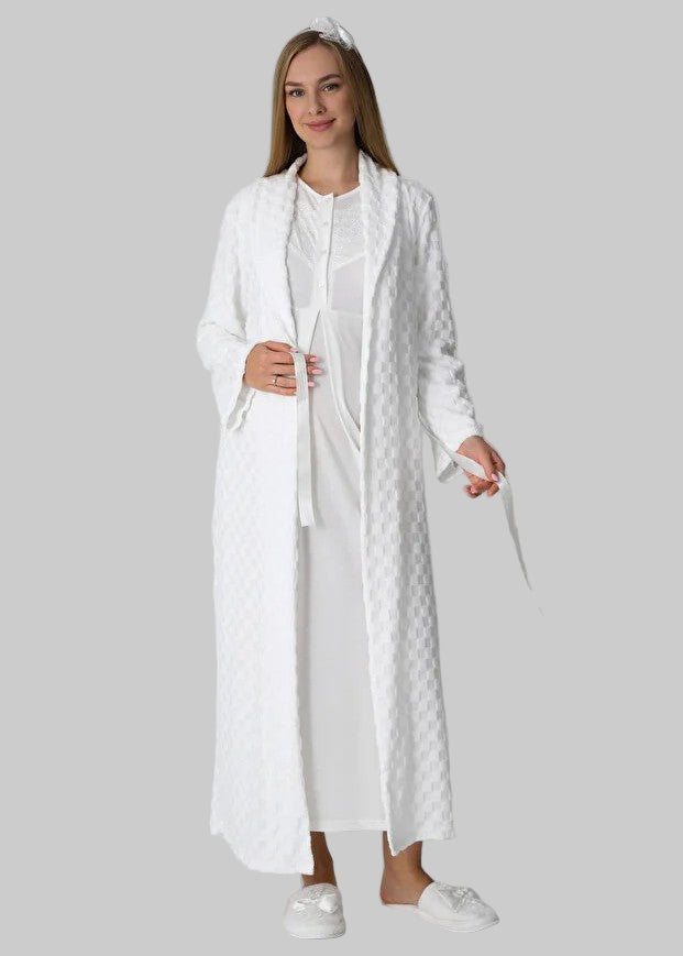 Maternity Nightgown and Dressing Gown 25-2313