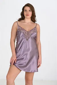 Large Size Lilac Nightgown 2101