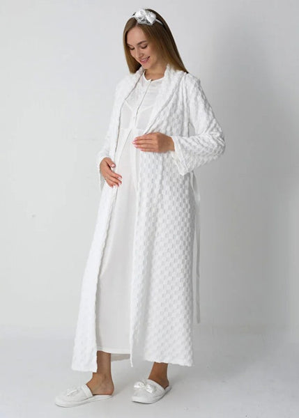 Maternity Nightgown and Dressing Gown 25-2312
