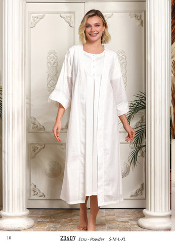 Dress with long robe from the Turkish brand Tuba 23407