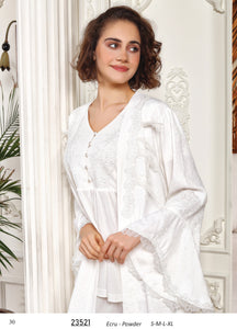 Three-piece cotton pajama from the Turkish brand Tuba 23521