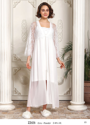 Dress with long robe from the Turkish brand Tuba  23414