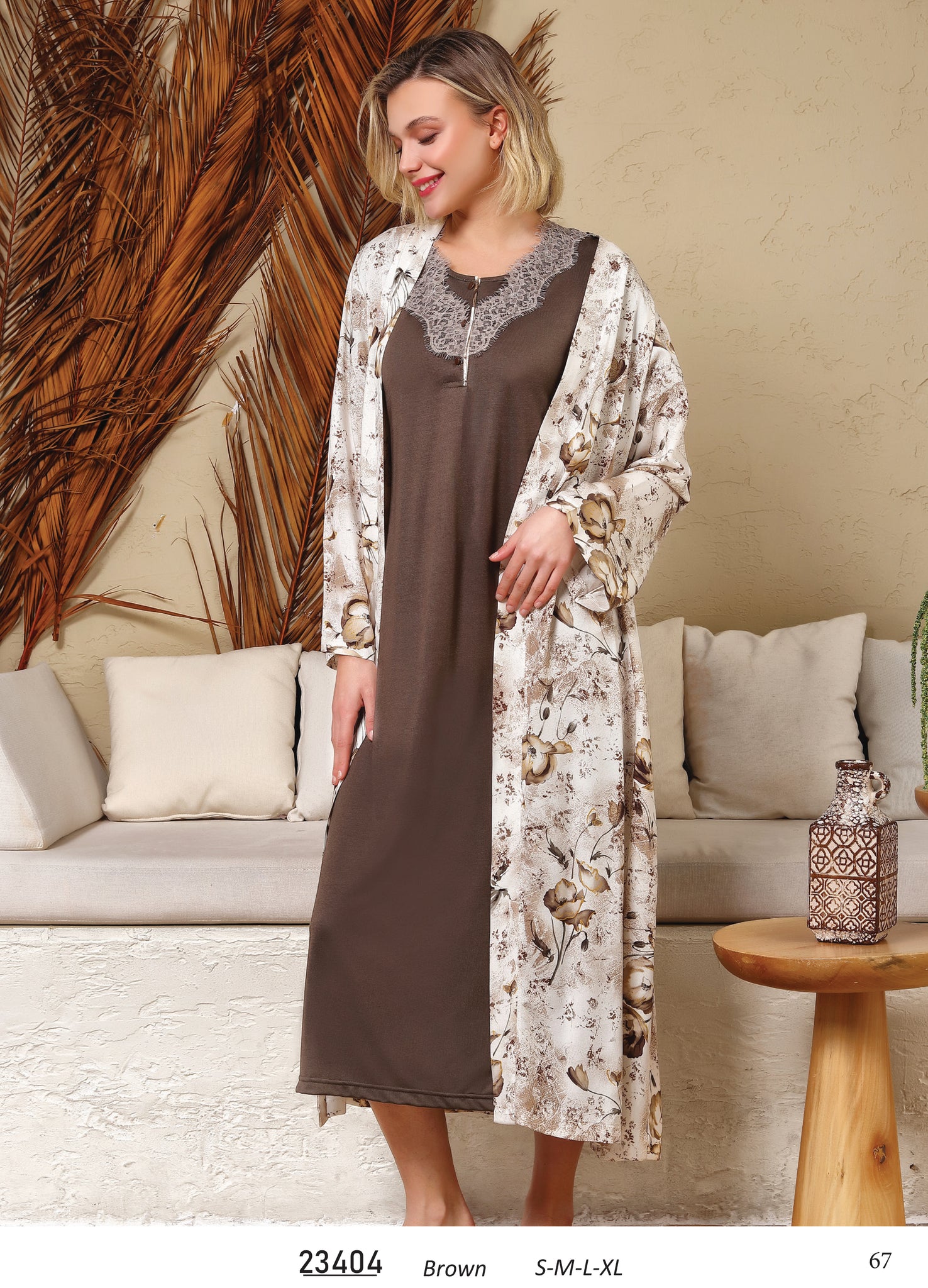 Dress with long robe from the Turkish brand Tuba 23404