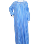 Women's striped long-sleeved cotton dress 25-20-B-2