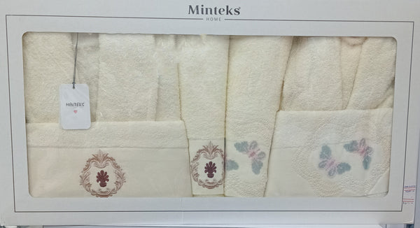 6-Piece Robe Set – Women & Men | cream& cream