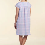 100% COTTON WOVEN SHORT NIGHTGOWN 208703