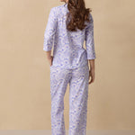 Purple Paisley Cotton Long Pajama Set 92678-520