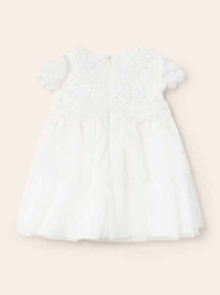 Baby S/S Dress w/Lace & Mesh 1950