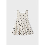 Mayoral Light beige polka dot dress 23-03925-054