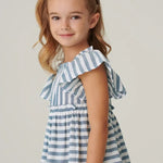 MAYORAL Striped dress light blue Striped dress light blue 3928-24