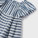 MAYORAL Striped dress light blue Striped dress light blue 3928-24