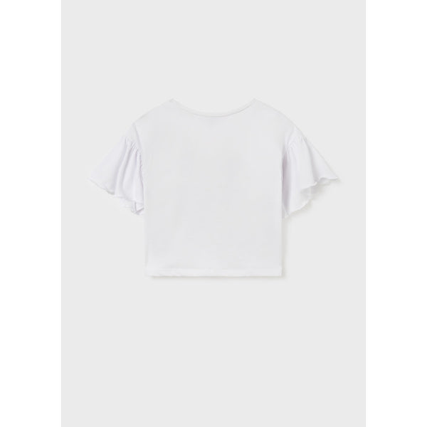 Mayoral S/s girl t-shirt 23-06051 - WhtCarmine
