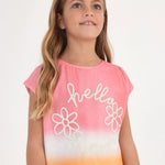 Mayoral 6055 031 - Coral Tie Dye Short Sleeve T-Shirt