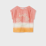 Mayoral 6055 031 - Coral Tie Dye Short Sleeve T-Shirt