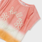 Mayoral 6055 031 - Coral Tie Dye Short Sleeve T-Shirt