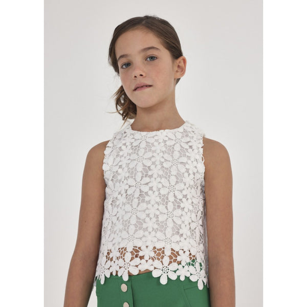 Mayoral 6064-078 Lace White Top