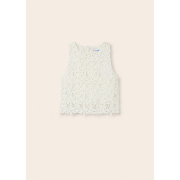 Mayoral 6064-078 Lace White Top