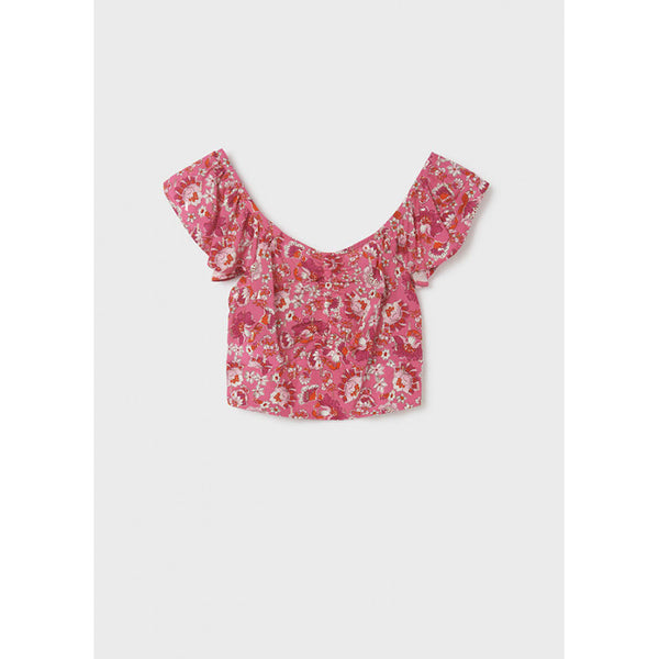 Mayoral Printed Top Fuchsia Dark 23-06067-002