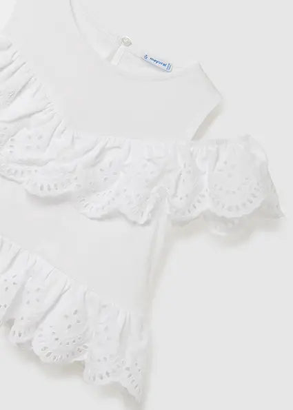 Mayoral White Blouse for Girl 23-06195-078