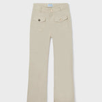 Mayoral Sustainable Cotton Cropped Pants in Oats 6579-81