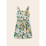 Mayoral Flowers saten dress 23-06914 - 23-Beige