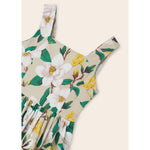 Mayoral Flowers saten dress 23-06914 - 23-Beige