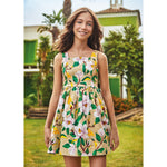 Mayoral Flowers saten dress 23-06914 - 23-Beige